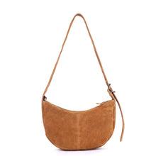 Load image into Gallery viewer, Tulip Moon Suede Bag - Caramel

