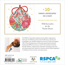 Load image into Gallery viewer, Charity Christmas Cards - RSPCA Floral Bauble
