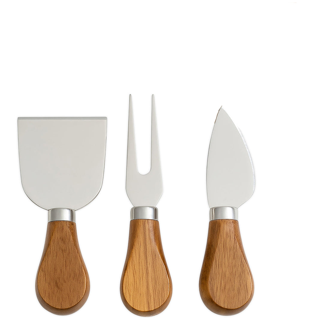 3pc Cheese Set - Acacia