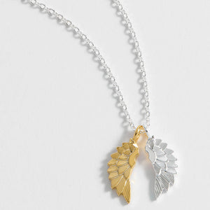 Estella Bartlett Necklace - Wings Silver Plated