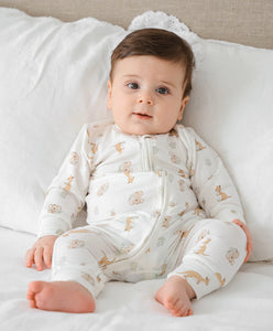 Growsuit Long Sleeve - Kangaroo & Koala : 00 3-6 Months
