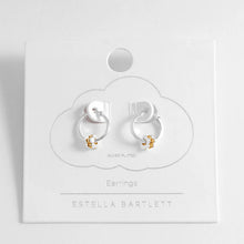 Load image into Gallery viewer, Estella Bartlett Earrings - Multi Flower Hoops Silver Plated
