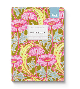Notebook Vevoke A5 - Neon Pink Poppies