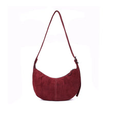Load image into Gallery viewer, Tulip Moon Suede Bag - Wine
