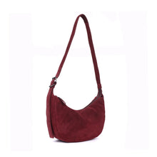 Load image into Gallery viewer, Tulip Moon Suede Bag - Wine
