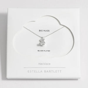 Estella Bartlett Necklace - Teddy Bear Silver Plated