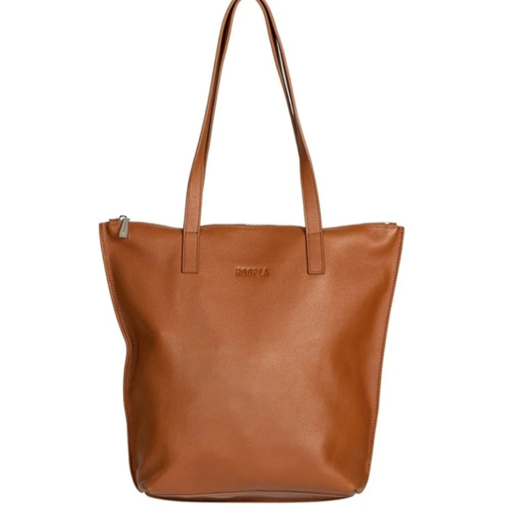 Hoopla Small Zip Tote - Tan