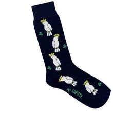 Load image into Gallery viewer, Cockatoo Socks Navy 6-11
