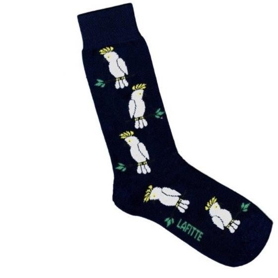 Cockatoo Socks Navy 6-11