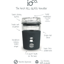 Load image into Gallery viewer, Glass Coffee Traveller 8oz - Midnight
