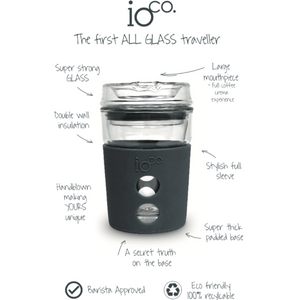 Glass Coffee Traveller 8oz - Midnight
