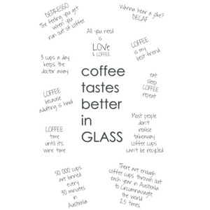 Glass Coffee Traveller 8oz - Midnight