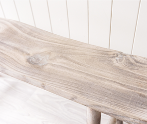 Timber Bench - White Wash