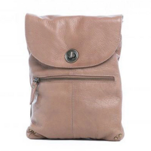 Tayla Crossbody Leather Bag - Blush
