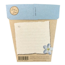 Load image into Gallery viewer, Sow &#39;n Sow Seed Greeting Card - Forget me not
