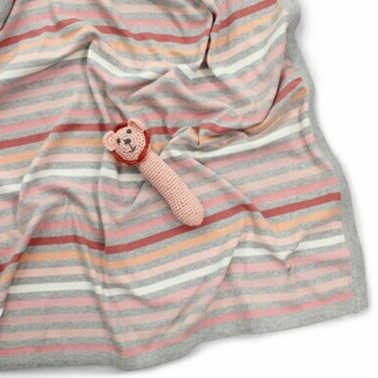 Piccolo Multi Stripe Wrap Peach