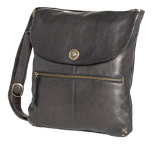 Load image into Gallery viewer, Tayla Crossbody Leather Bag - Black
