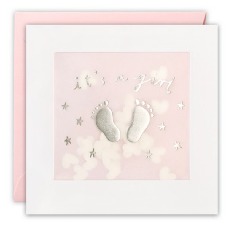 Card - Baby Girl Feet