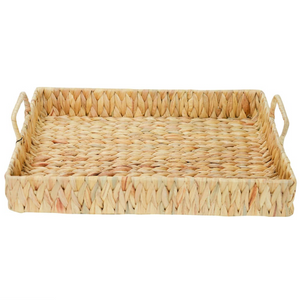 Hyacinth Handle Tray - Small