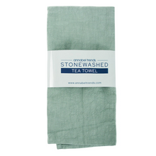 Load image into Gallery viewer, Tea Towel Stonewashed Sage
