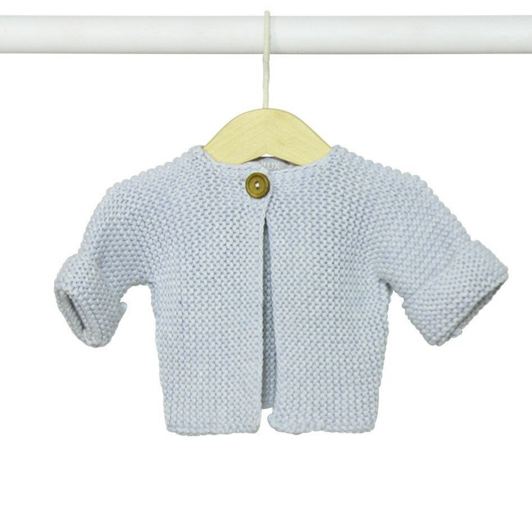 Knitted Baby Cardigan - Sky