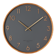 Load image into Gallery viewer, Scarlett Charcoal 35cm Wall Clock
