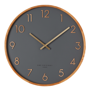 Scarlett Charcoal 35cm Wall Clock