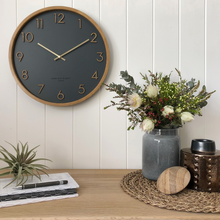 Load image into Gallery viewer, Scarlett Charcoal 35cm Wall Clock
