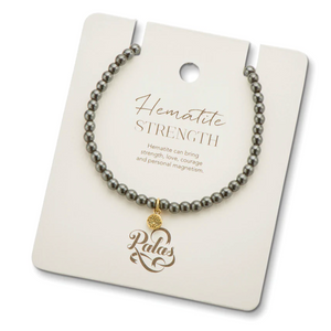 Healing Gem Bracelet - Hematite (Strength)