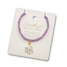 Load image into Gallery viewer, Healing Gem Bracelet - Amethyst (Protection)
