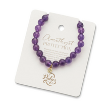 Load image into Gallery viewer, SALE : Energy Gem Bracelet - Amethyst (Protection) (Was $35)
