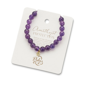 SALE : Energy Gem Bracelet - Amethyst (Protection) (Was $35)
