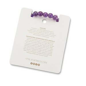 SALE : Energy Gem Bracelet - Amethyst (Protection) (Was $35)