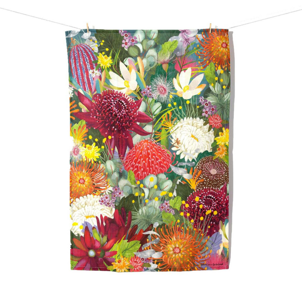 Tea Towel - Blush Blooms