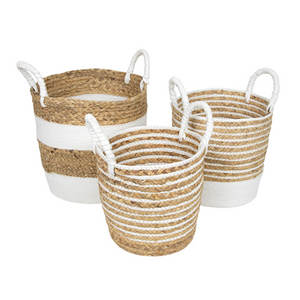 Maize White Handle Basket - Medium