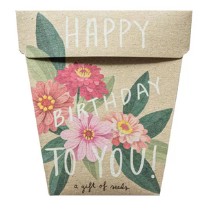 Sow 'n Sow Seed Greeting Card - Happy Birthday to You