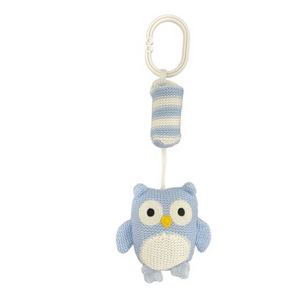 Owl Knitted Chime - Blue