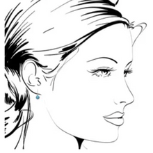 Load image into Gallery viewer, Sterling Silver Opal Teardrop Hook Earring - Blue

