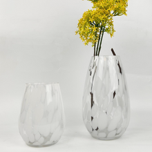 Load image into Gallery viewer, Vase - Speckle Glass White 17cm

