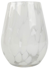 Load image into Gallery viewer, Vase - Speckle Glass White 17cm
