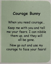 Load image into Gallery viewer, Courage Bunny Keyring with Crystal
