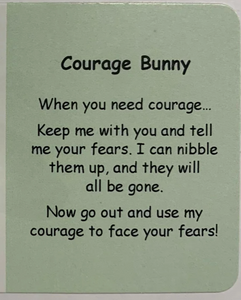 Courage Bunny Keyring with Crystal