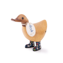 Load image into Gallery viewer, DCUK Natural Welly Ducky - Flowers
