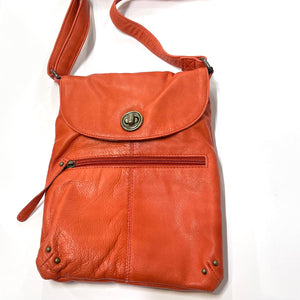 Tayla Crossbody Leather Bag - Red